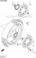 ROUE AVANT (DL650AL6 E14) pour Suzuki V-STROM 650 2016