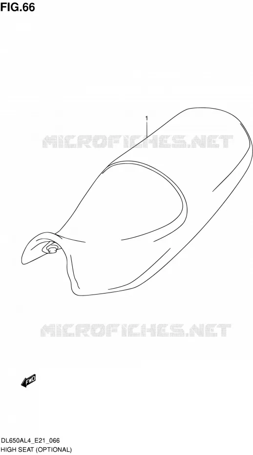 SELLE HAUTE (OPTIONAL) Suzuki MOTO 650 V-STROM 2014  DL650AUE L4 (E21)