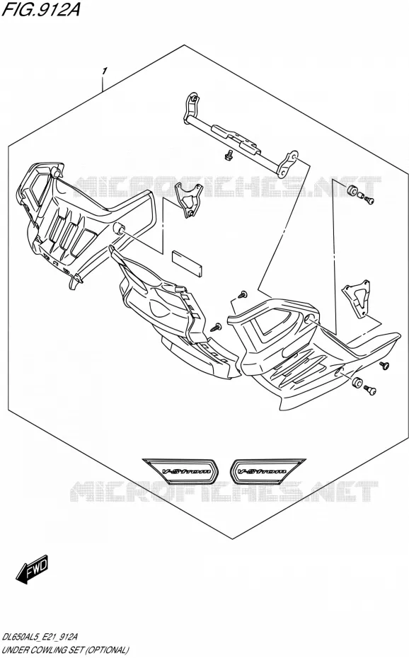 SABOT (OPTIONAL) Suzuki MOTO 650 V-STROM 2015  DL650AUE L5 (E21)