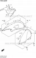 RESERVOIR D'ESSENCE   COUVERCLES pour Suzuki V-STROM 650 2016