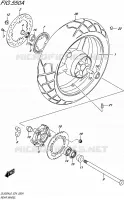 ROUE ARRIERE (DL650AL6 E24) pour Suzuki V-STROM 650 2016