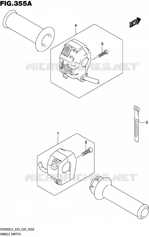 COMMODOS Suzuki MOTO 200 DR 2015  DR200S L5 (E03,E28,E33)