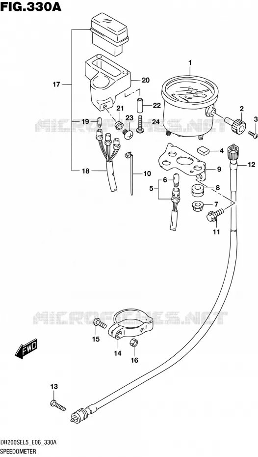 COMPTEUR Suzuki MOTO 200 DR 2015  DR200SE L5 (E06)