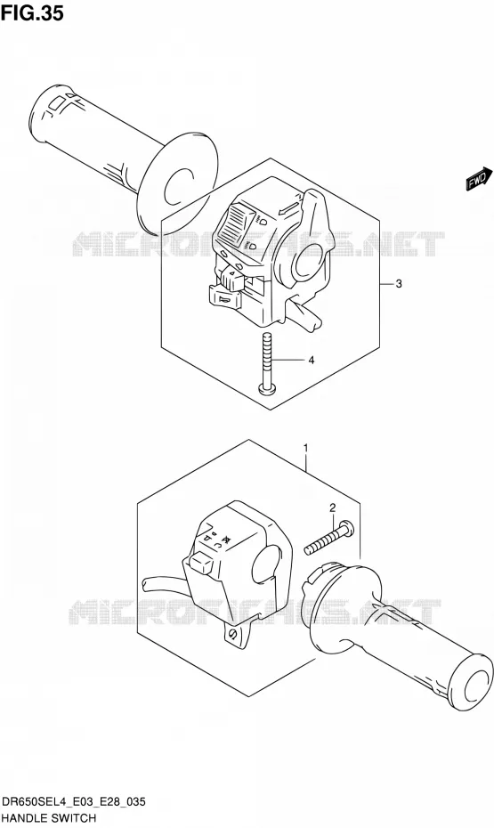 COMMODOS Suzuki MOTO 650 DR 2014  DR650SE L4 (E03,E28,E33)