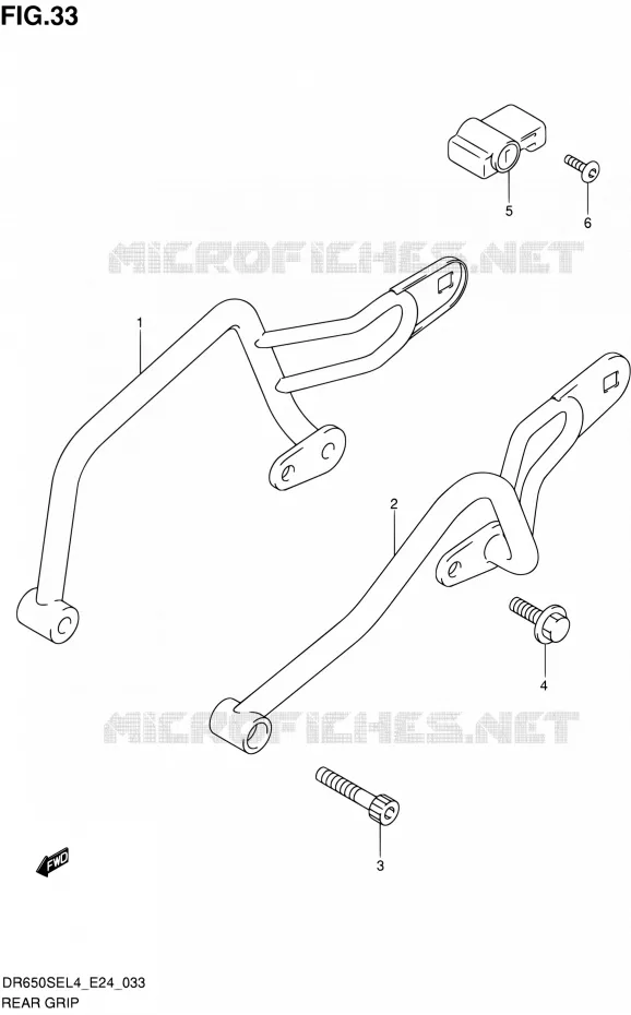 POIGNEE ARRIERE Suzuki MOTO 650 DR 2014  DR650SE L4 (E24)