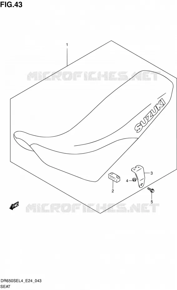 SELLE Suzuki MOTO 650 DR 2014  DR650SE L4 (E24)