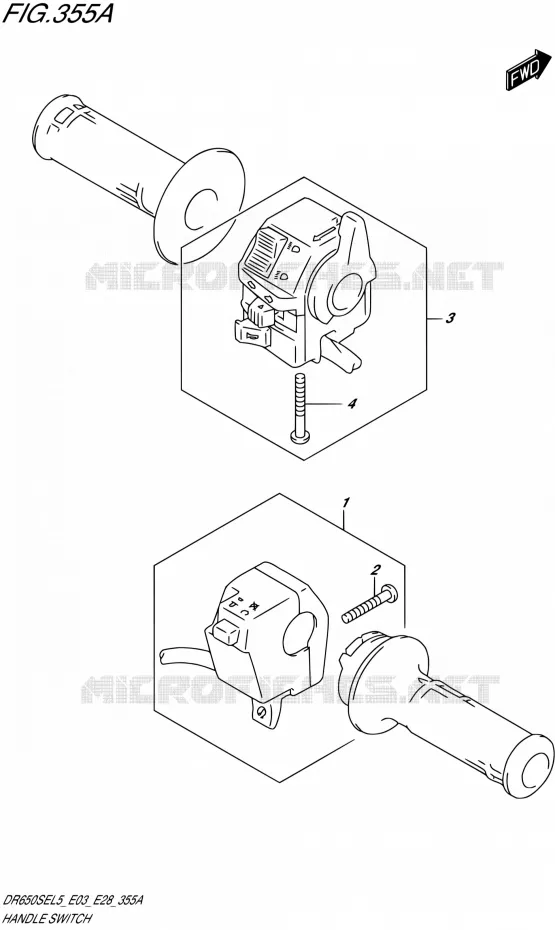 COMMODOS Suzuki MOTO 650 DR 2015  DR650SE L5 (E03,E28,E33)