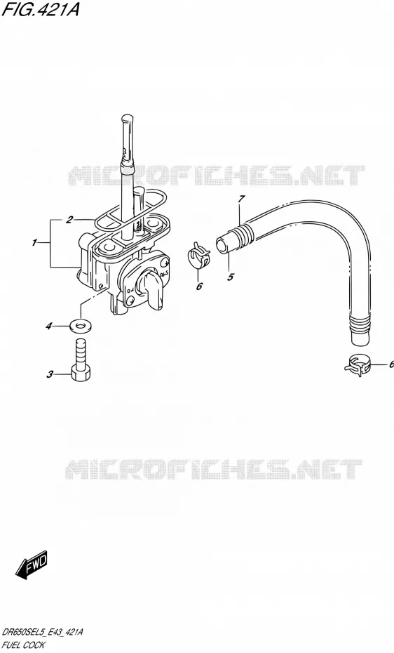 ROBINET D'ESSENCE Suzuki MOTO 650 DR 2015  DR650SE L5 (E43)