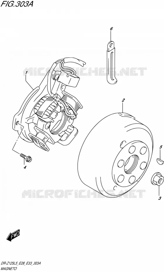 ALLUMAGE ROTOR - STATOR Suzuki MOTO 125 DR-Z 2015  DR-Z125L L5