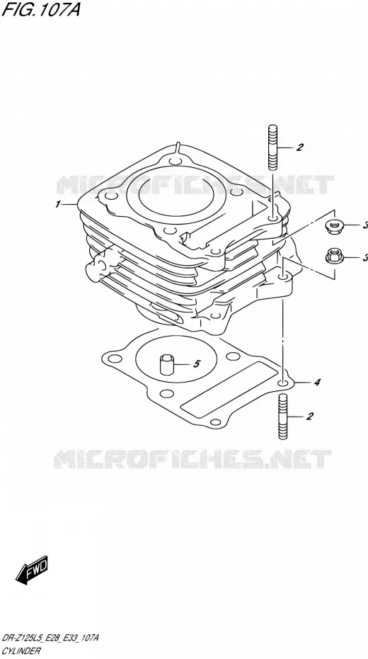 CYLINDRE Suzuki MOTO 125 DR-Z 2015  DR-Z125L L5