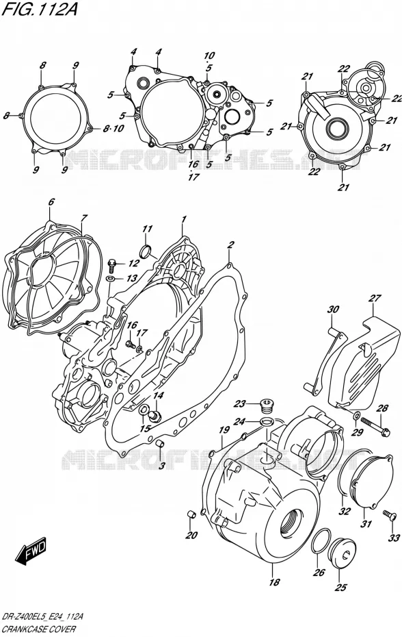CARTER Suzuki MOTO 400 DR-Z 2015  DR-Z400E L5 (E24)