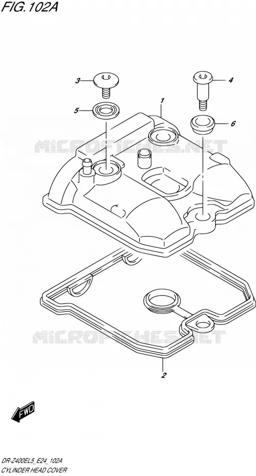 COUVRE CULASSE Suzuki MOTO 400 DR-Z 2015  DR-Z400E L5 (E24)