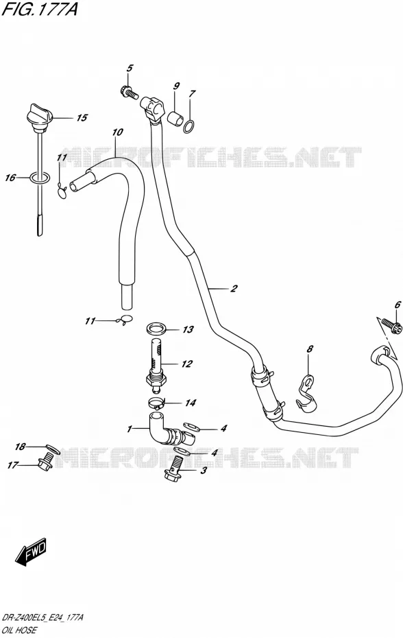 DURITE D'HUILE Suzuki MOTO 400 DR-Z 2015  DR-Z400E L5 (E24)