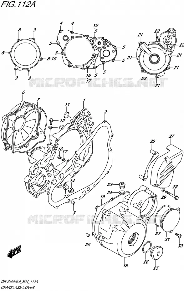 CARTER Suzuki MOTO 400 DR-Z 2015  DR-Z400S L5 (E24)