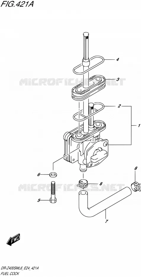 ROBINET D'ESSENCE Suzuki MOTO 400 DR-Z 2016  DR-Z400SM L6 (E24)