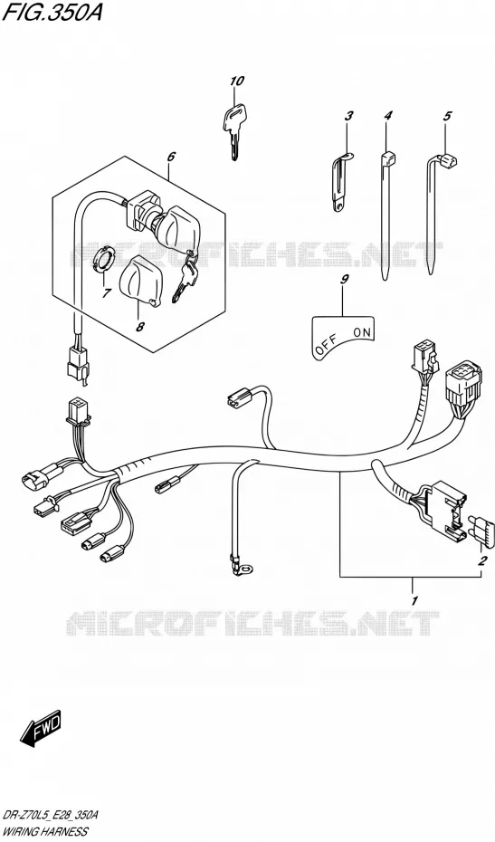 FAISCEAU ELECTRIQUE Suzuki MOTO 70 DR-Z 2015  DR-Z70 L5 (E03,E28,E33)