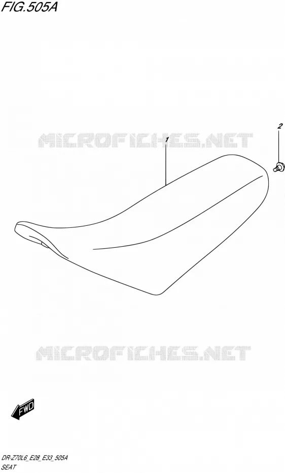 SELLE Suzuki MOTO 70 DR-Z 2016  DR-Z70 L6 (E03,E28,E33)