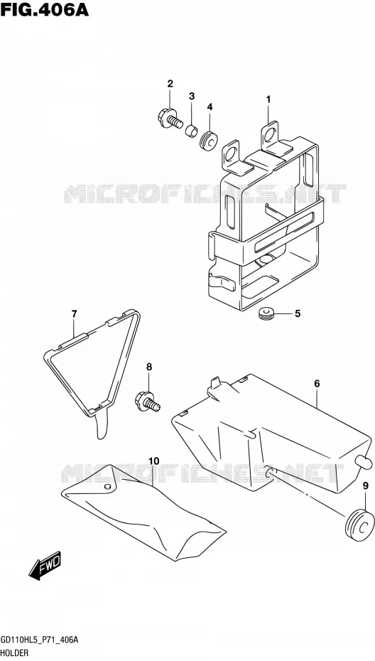 SUPPORT Suzuki MOTO 110 GS 2015  GS110H L5
