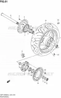 ROUE ARRIERE pour Suzuki BANDIT 1250 2014