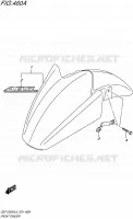 GARDE BOUE AVANT pour Suzuki BANDIT 1250 2015