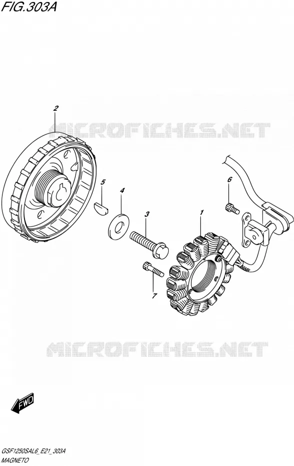 ALLUMAGE ROTOR - STATOR Suzuki MOTO 1250 BANDIT 2016  GSF1250SA L6 (E21)