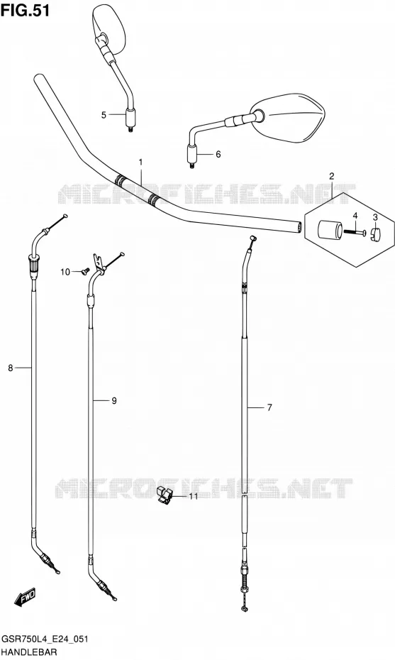 GUIDON Suzuki MOTO 750 GSR 2014  GSR750A L4 (E24)