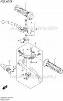 ENSEMBLE LEVIERS   POIGNEES pour Suzuki GSR 750 2016