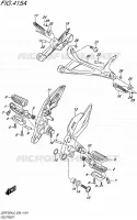 REPOSE PIED pour Suzuki GSR 750 2016