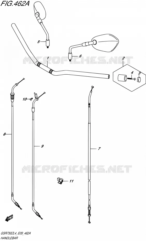 GUIDON Suzuki MOTO 750 GSR 2014  GSR750Z L4 (E09)