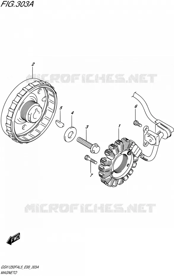 ALLUMAGE ROTOR - STATOR Suzuki MOTO 1250 GSX-F 2015  GSX1250FA L5 (E99)