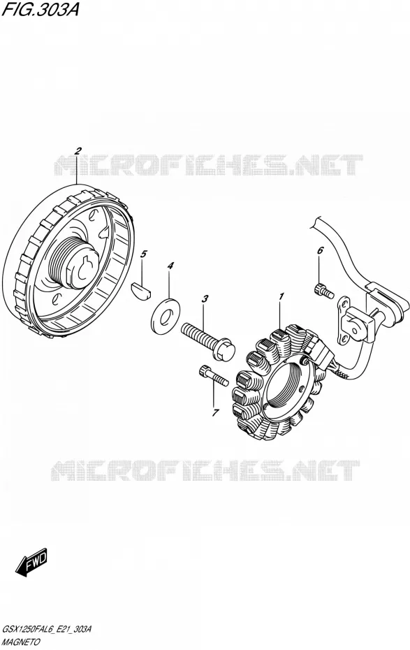 ALLUMAGE ROTOR - STATOR Suzuki MOTO 1250 GSX-F 2016  GSX1250FA L6 (E21)