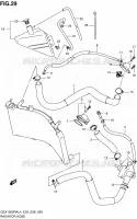 DURITE DE RADIATEUR pour Suzuki HAYABUSA 1300 2014