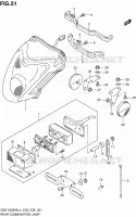 ENSEMBLE FEU ARRIERE (GSX1300RAL4 E33) pour Suzuki HAYABUSA 1300 2014