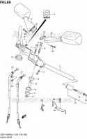 GUIDON (GSX1300RAL4 E03) pour Suzuki HAYABUSA 1300 2014