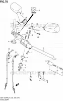 GUIDON (GSX1300RAL4 E28) pour Suzuki HAYABUSA 1300 2014