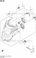 PHARE (GSX1300RAL4 E28) pour Suzuki HAYABUSA 1300 2014