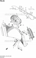RADIATEUR (GSX1300RAL4 E03) pour Suzuki HAYABUSA 1300 2014
