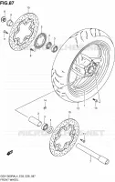 ROUE AVANT pour Suzuki HAYABUSA 1300 2014