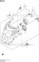 PHARE pour Suzuki HAYABUSA 1300 2014