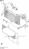 RADIATEUR D'HUILE pour Suzuki HAYABUSA 1300 2014