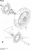 ROUE AVANT pour Suzuki HAYABUSA 1300 2014