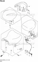 SELLE pour Suzuki HAYABUSA 1300 2014