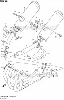 SILENCIEUX pour Suzuki HAYABUSA 1300 2014