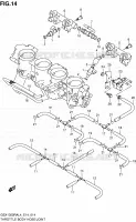 SYSTÈME D'INJECTION pour Suzuki HAYABUSA 1300 2014