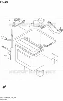BATTERIE pour Suzuki HAYABUSA 1300 2014