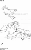 CARENAGE   SUPPORT DE COMPTEUR pour Suzuki HAYABUSA 1300 2014