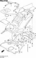 GARDE BOUE ARRIERE pour Suzuki HAYABUSA 1300 2014