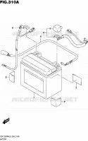 BATTERIE pour Suzuki HAYABUSA 1300 2015