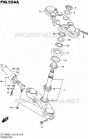 COLONNE DE DIRECTION pour Suzuki HAYABUSA 1300 2016