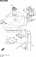 RESERVOIR D'ESSENCE (GSX1300RAL6 E28) pour Suzuki HAYABUSA 1300 2016
